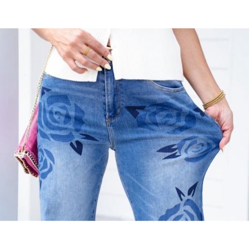 OLI & HALI jeans OH! jeans Oli and Hali OLI HALI jeans floral OLI&hali 8/10 MED - Picture 9 of 12